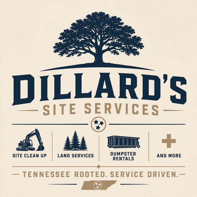 Dillard's Site Services logo with a Tennessee oak tree